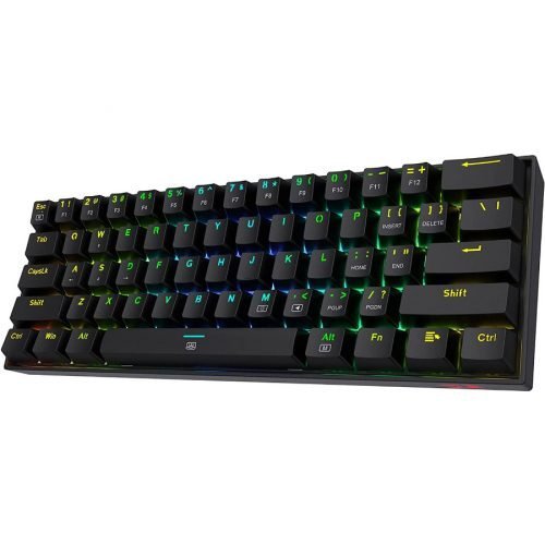 Redragon K530 Draconic 60% Teclado mecánico (Brown) inalámbrico RGB compacto