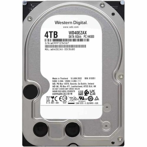 WD Blue PC 4TB HDD Mecánico WD40EZAX - 3.5, Sata a 6 Gb/s, 5400RPM